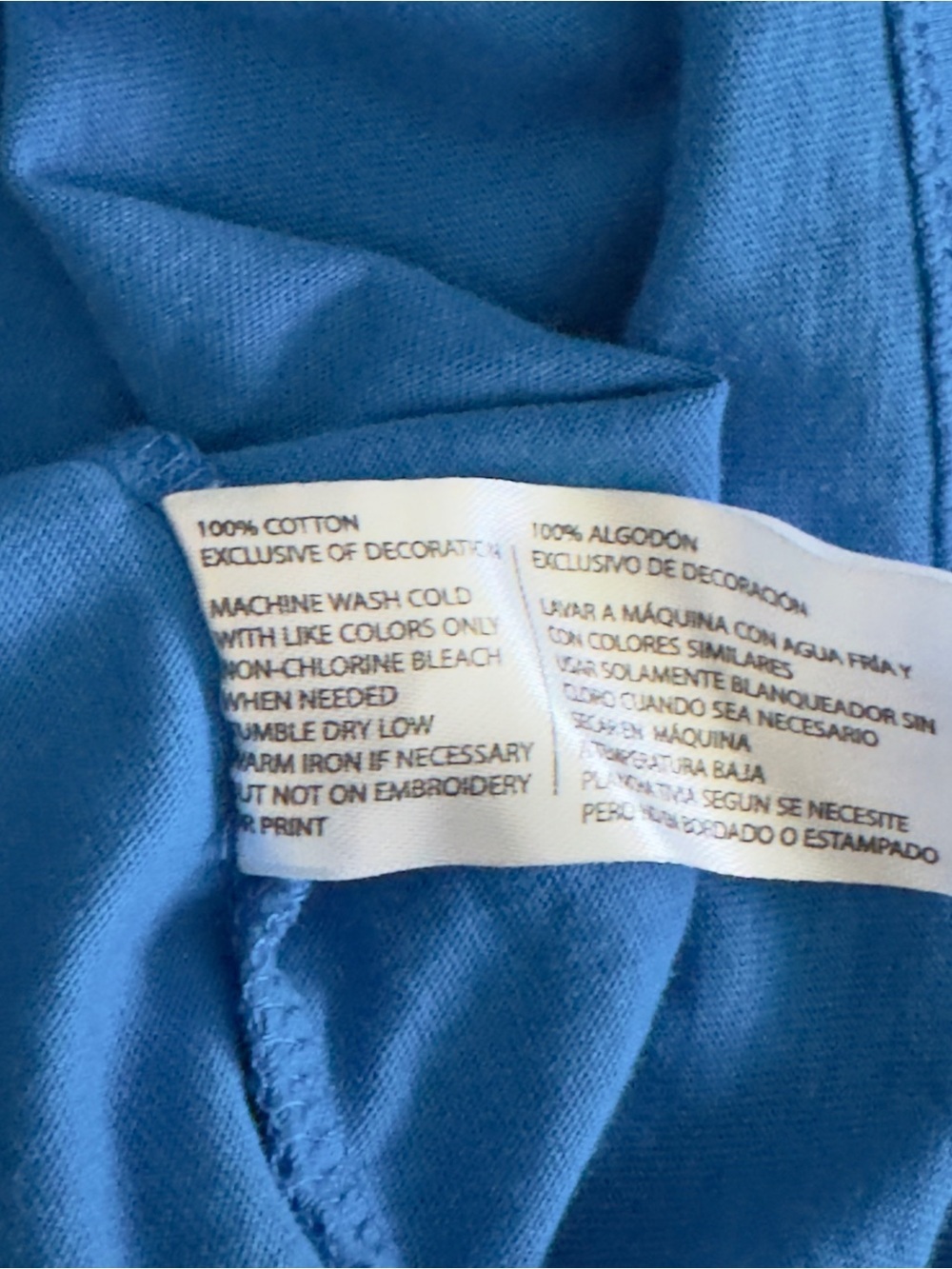 US Polo Assn Mens Size XXL T Shirt Blue Raised Embossed Spellout Logo 100 Cotton - Picture 7 of 8